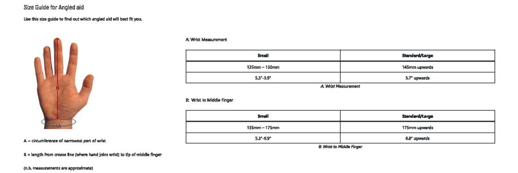 Angled Aid Measuring