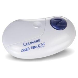 One touch can opener in white